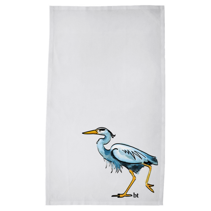 Blue Heron Kitchen Tea Towel