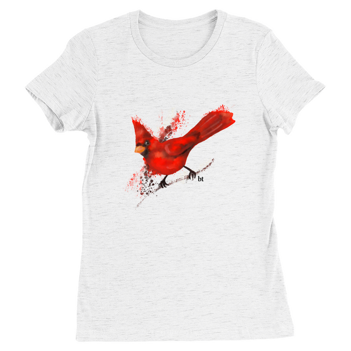Bella + Canvas Women's Fit Cut Cardinal Painted Graphic T-Shirt