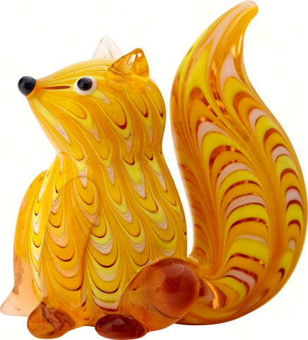 Handmade  Milano Art Squirrel Glass Animal 4 IN