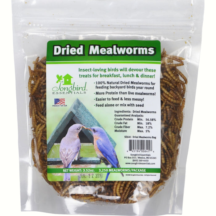 Dried Meal worms 3.52 OZ
