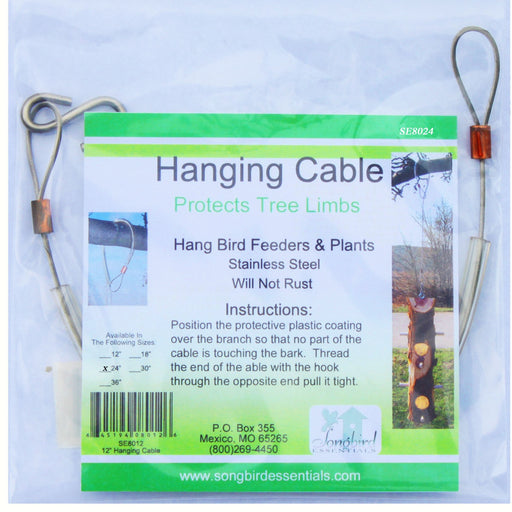 Stainless Steel Bird Feeder Hanging Cable 24 IN