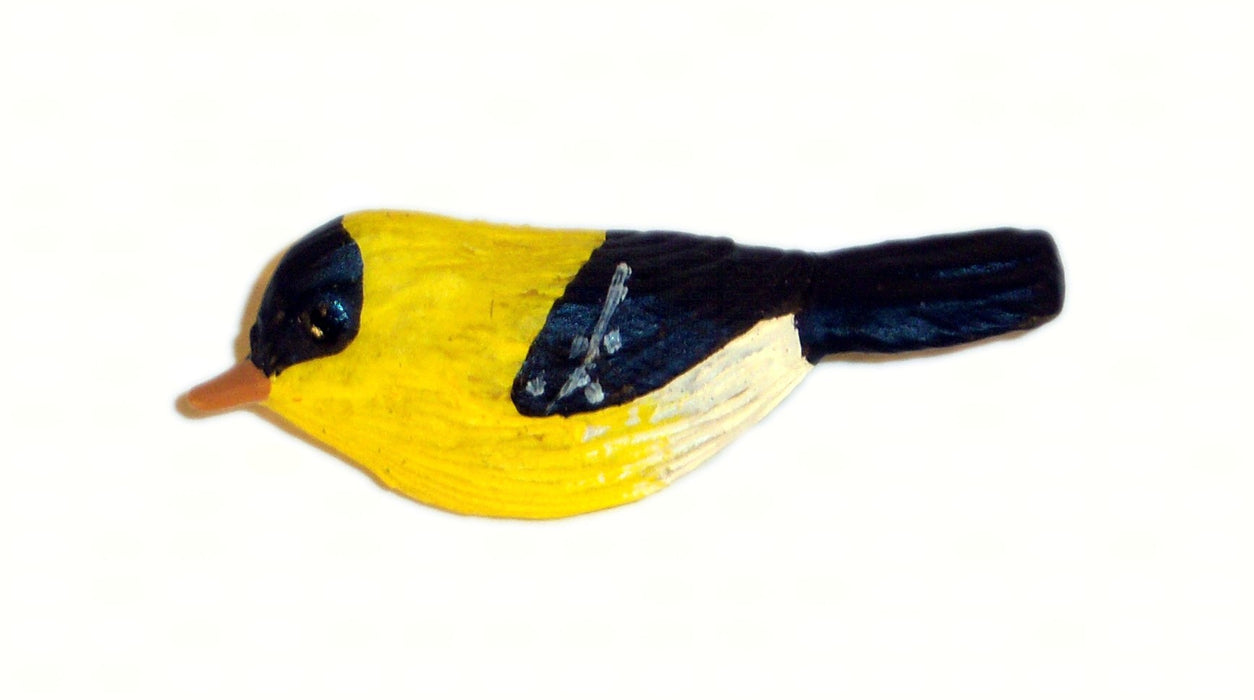 Decorative Polyresin Gold Finch Accessory Pin