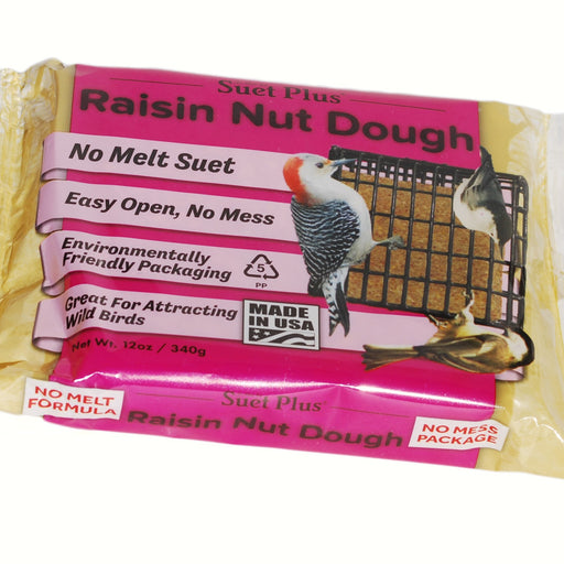 Raisin Nut No Melt Suet Dough 12 OZ