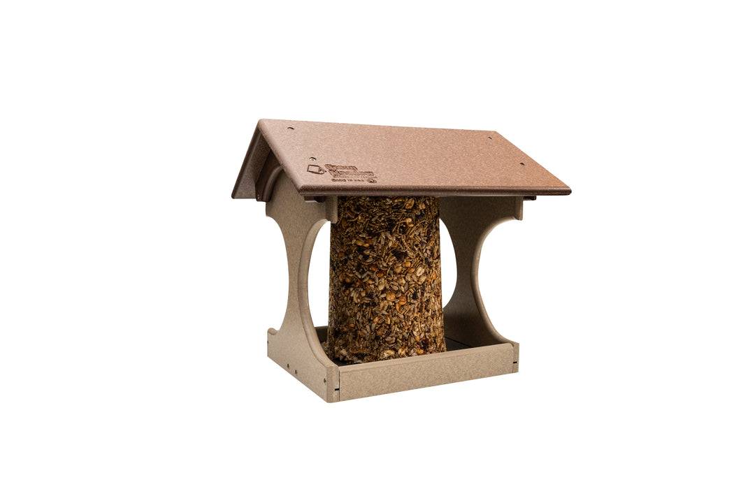 Green Meadow Suet Log Covered Feeder