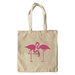 Canvas Flamingos in Love Silhouette Tote Bag