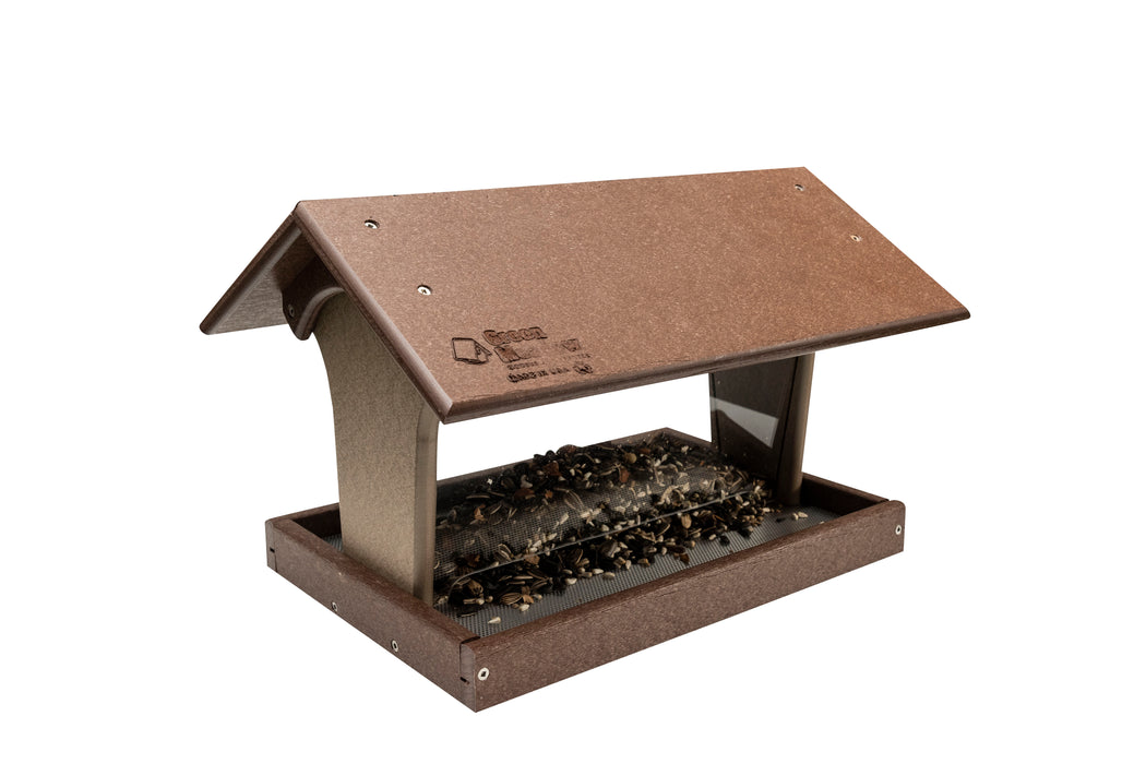 Green Meadow Standard Hopper Bird Feeder