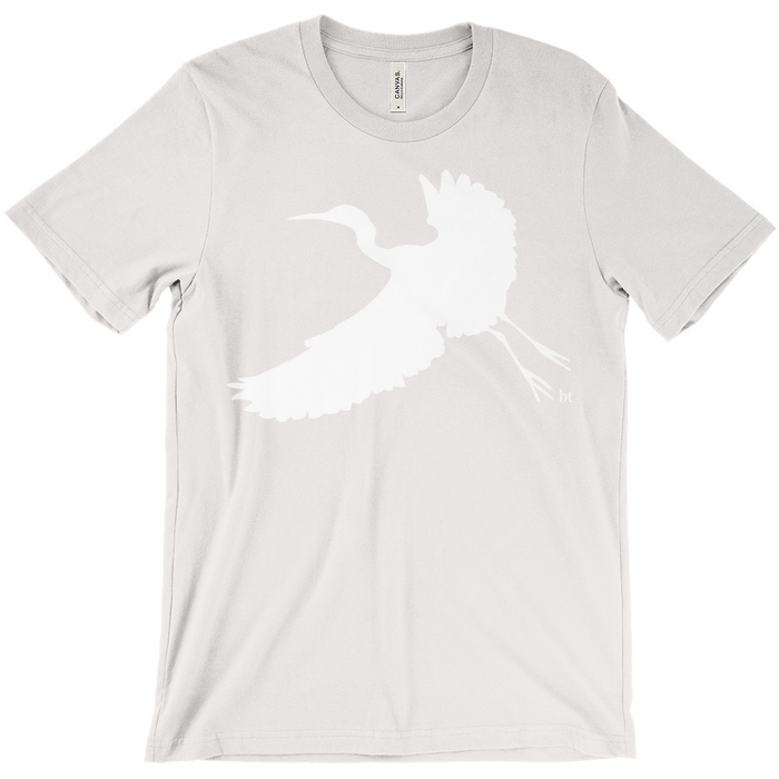 Bella + Canvas Men's Crane in Flight Silhouette Graphic T-Shirt
