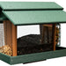 Dark Green Recycled Hopper Bird Feeder