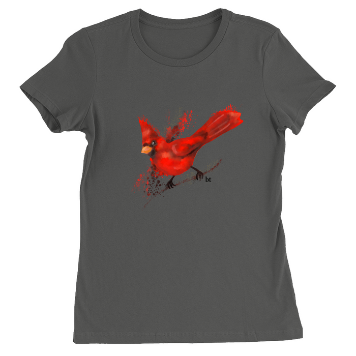 Bella + Canvas Women's Fit Cut Cardinal Painted Graphic T-Shirt