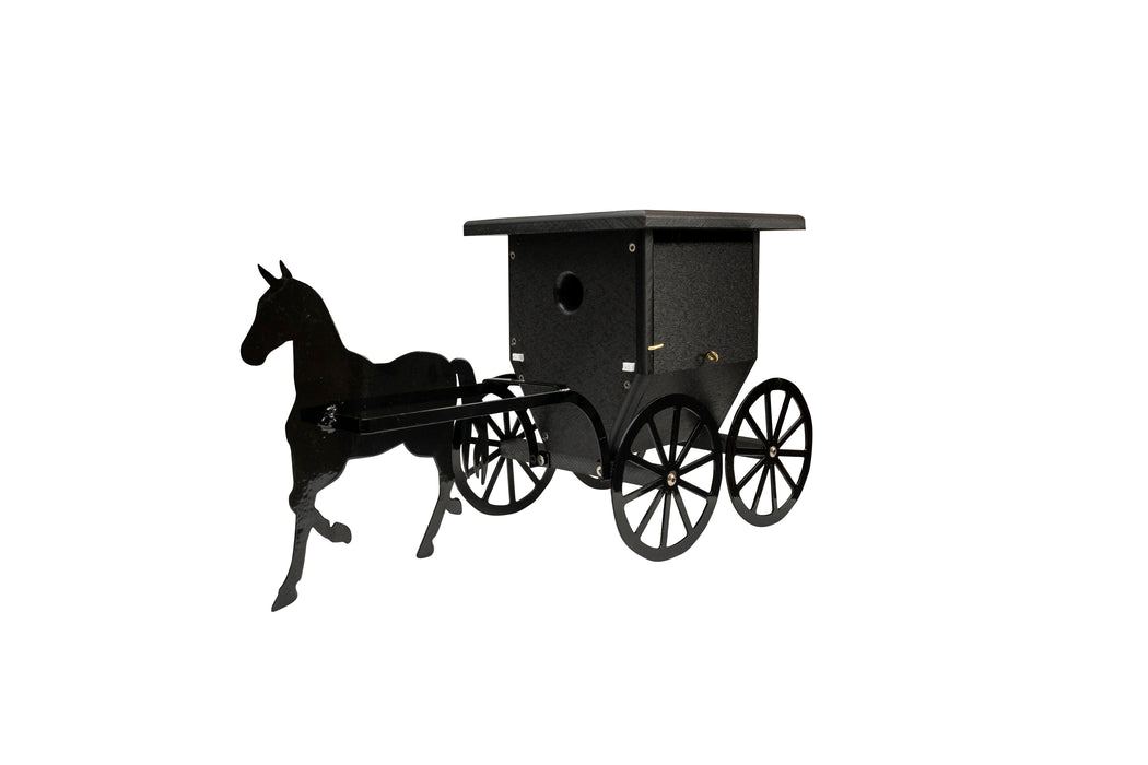 Green Meadow Buggy with Horse Hanging Wren House