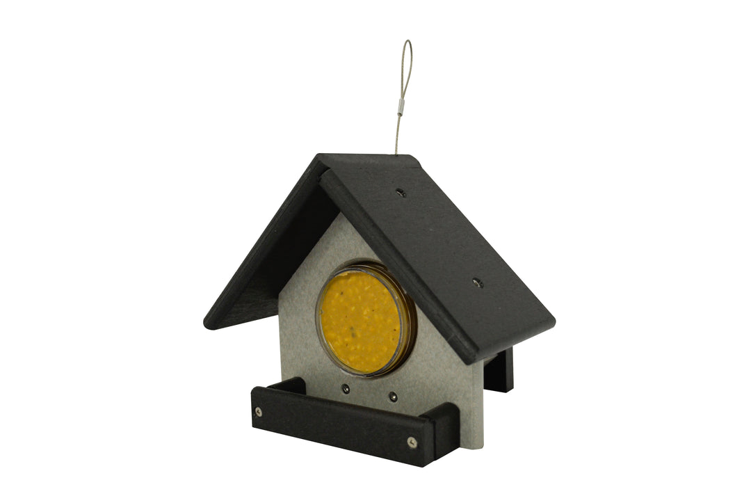 Green Meadow Peanut Butter Jar Holder Hanging Feeder