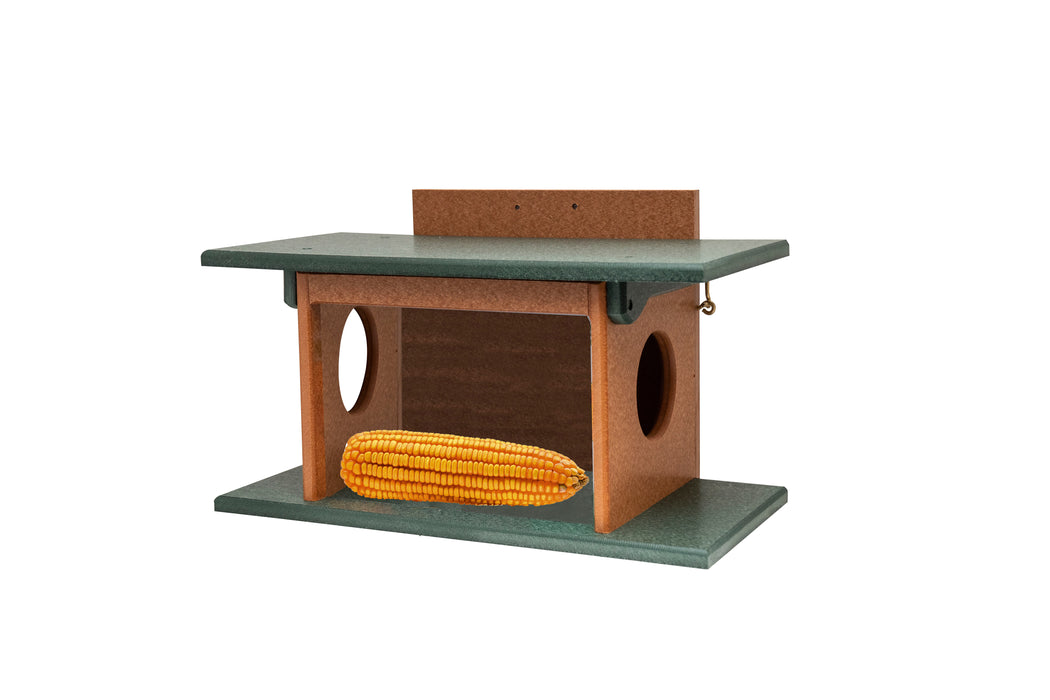 Green Meadow Squirrel House Box Feeder with Plexiglass Window