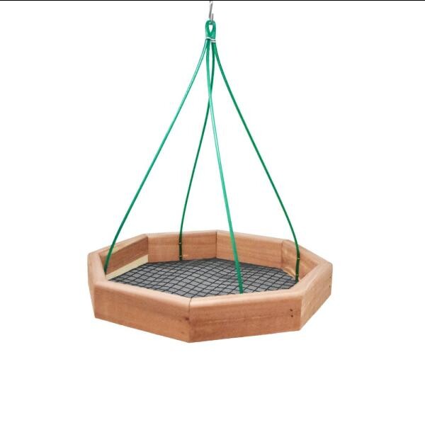 Cedar Hanging Tray Bird Feeder