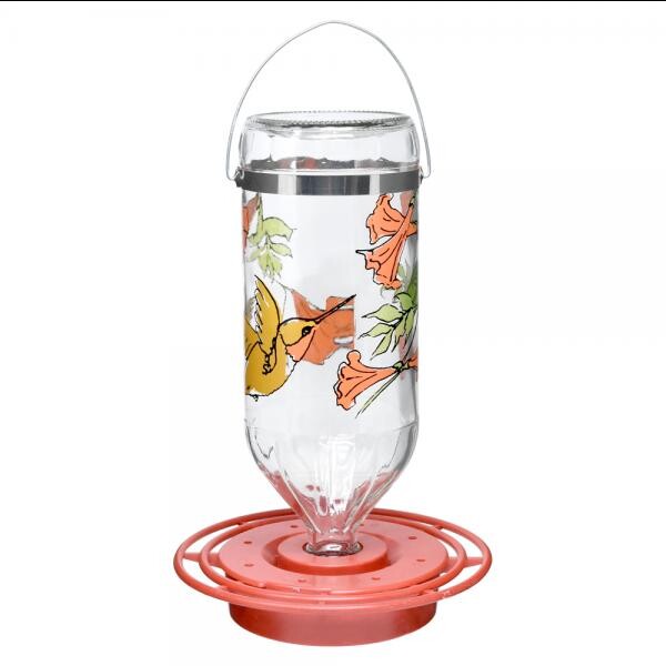Hummingbird Design Feeder 8 Port 32 OZ Glass