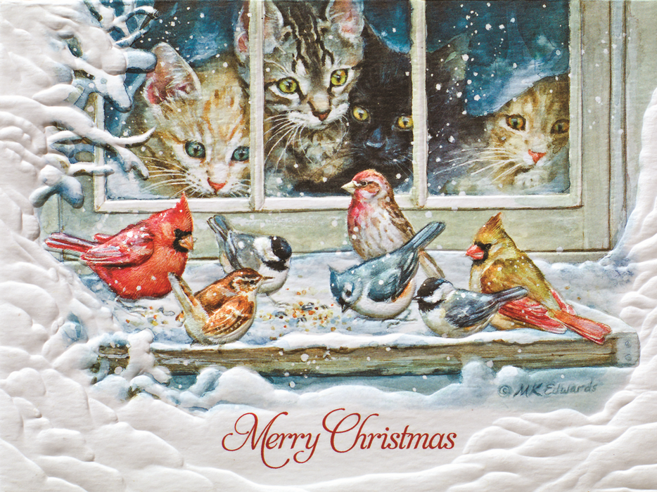 Birding Buddies Christmas Card 10/Box