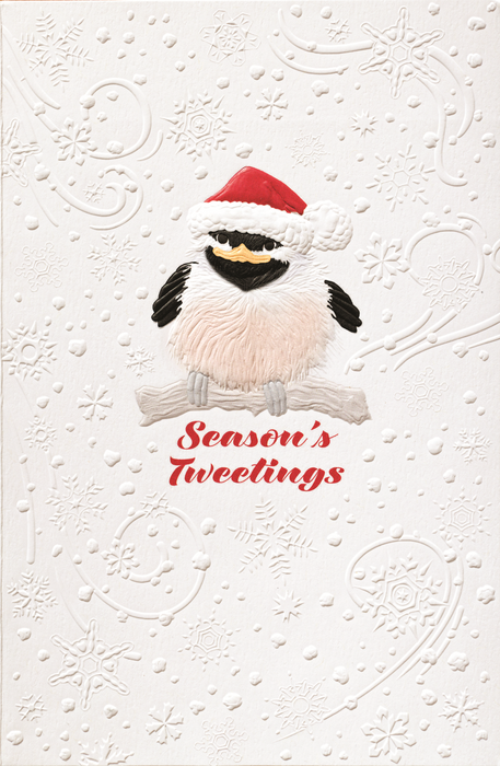 Little Bird Christmas Card 16/Box