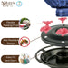 Bird feeder with flexible feeding ports, bee-resistant design, and easy fill and clean features.