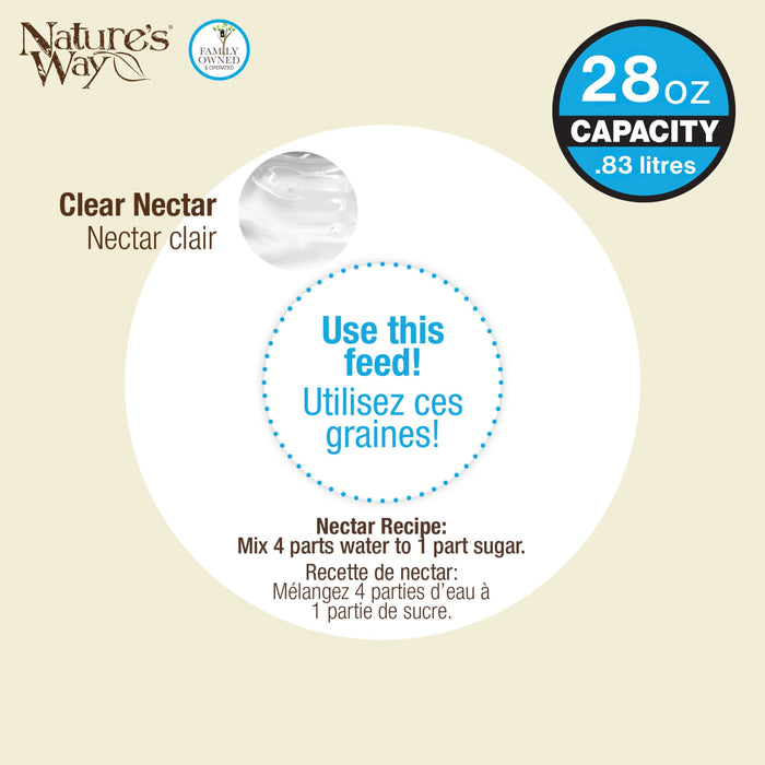 Nature's Way Clear Nectar packaging with capacity and usage instructions.