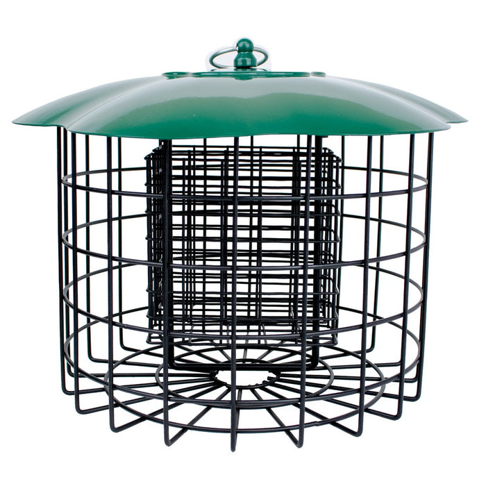 Squirrel Defeater Double-Suet Cage Bird Feeder