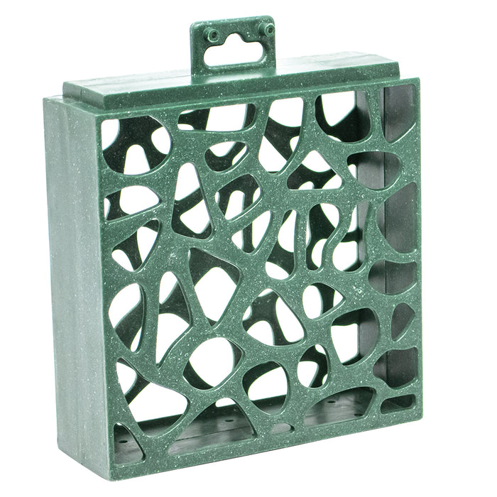 Green Recyled Plastic Suet Cage Bird Feeder