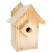 Wooden birdhouse on a white background