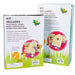 Bird feeder kit packaging with illustrations of a birdhouse and supplies on a white background.