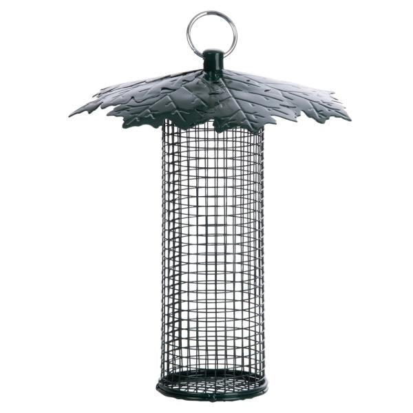 Nut Bird Feeder w/ Leaf Roof