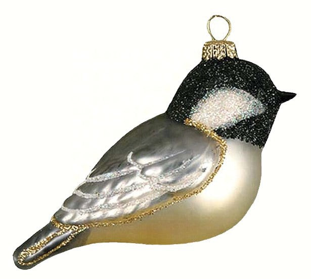 Product Bundle Includes: Cobane Male Cardinal, Bluebird, Black Capped Chickadee, Goldfinch Glass Ornaments