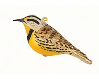Meadowlark Ornament Hand Blown Glass 4.25 IN