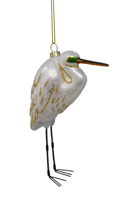 Product Bundle Includes: Cobane Egret, Blue Heron, Brown Pelican, and White Pelican Glass Ornaments