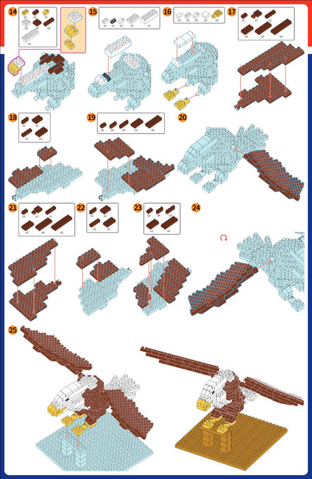 Mini Building Blocks Set Bald Eagle