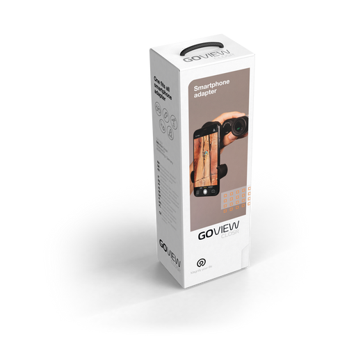 GO VIEW smartphone adapter packaging on a white background
