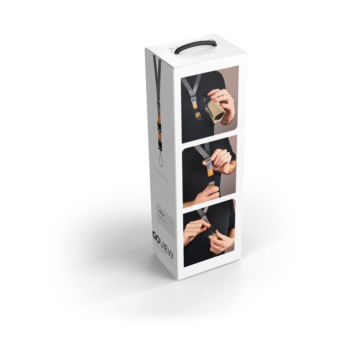 Product packaging with images of a lanyard and 'BOHEMIA' branding on a white background