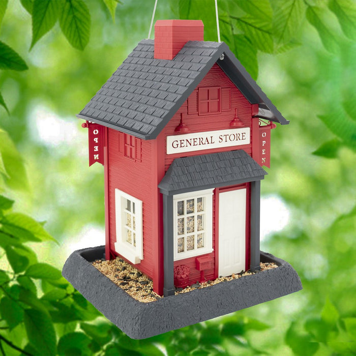 Red General Store Birdfeeder