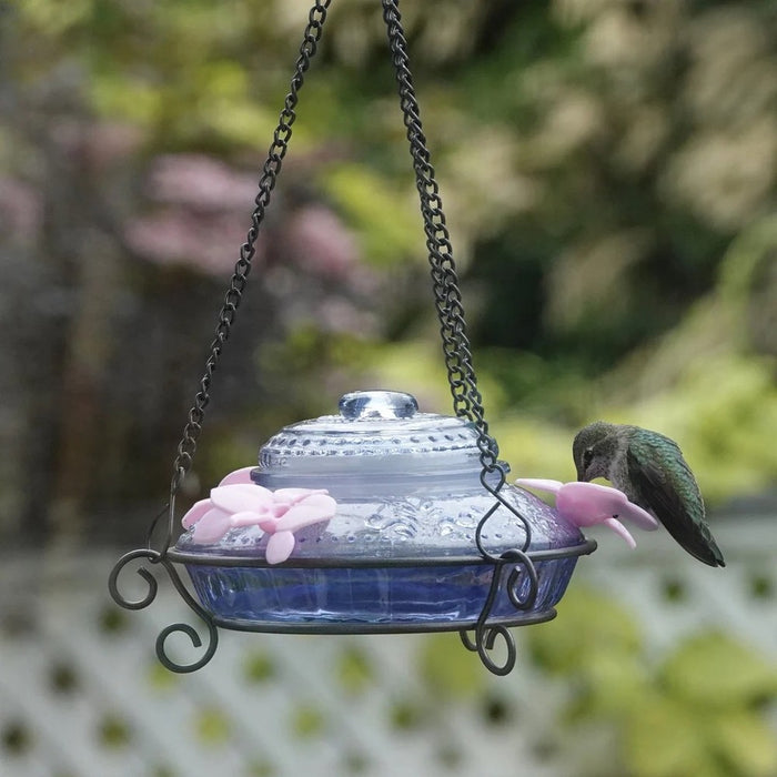 Illuminated Antique Top-Fill Hummingbird Feeder