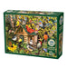 Cobble Hill 1000-piece puzzle box with birdhouse and birds design
