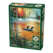 Cobble Hill puzzle box with a scenic design of two ducks on a lake at sunset.