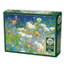 Cobble Hill puzzle box with birds and flowers on a white background