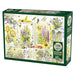 Cobble Hill 1000-piece puzzle box with nature-themed design featuring flowers and birds.