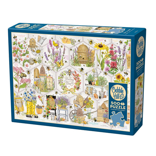 Cobble Hill puzzle box with garden-themed design on a white background