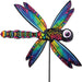 Colorful dragonfly-shaped kite on a white background