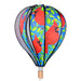Hot air balloon-shaped kite with red cardinals and blue sky design on a white background