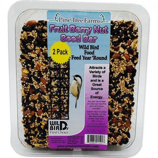 Pine Tree Farms Fruit Berry Nut Seed Bar packaging with a label on a white background