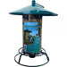 Bird feeder with a label on a white background