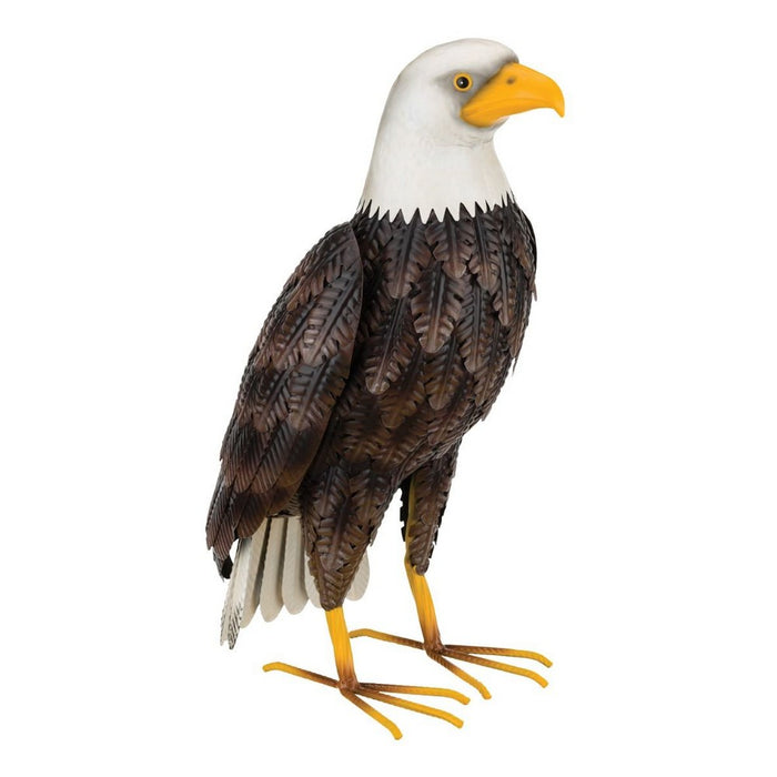 Model of a bald eagle on a white background