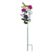 Hummingbird feeder with flowers and a hummingbird on a white background