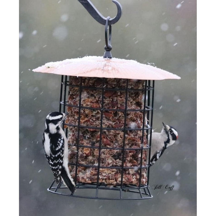 Large Copper Suet Log Feeder