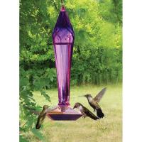 Hummingbird Feeder Faceted Amethyst 6 OZ