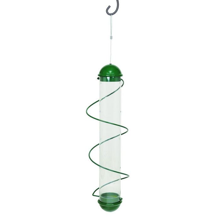 17 in. Green Spiral Finch Tube Feeder