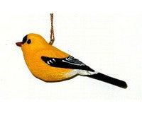 Poly-resin Goldfinch Ornament